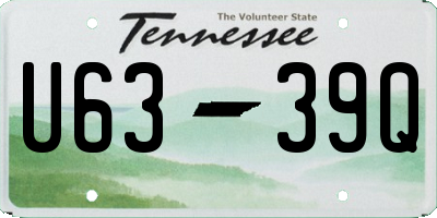 TN license plate U6339Q