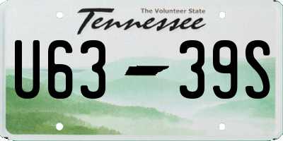 TN license plate U6339S