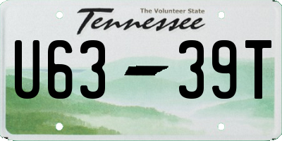 TN license plate U6339T