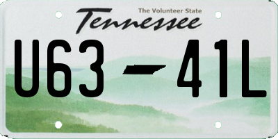 TN license plate U6341L