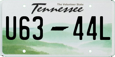 TN license plate U6344L