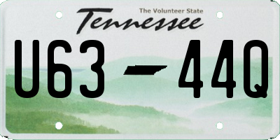TN license plate U6344Q