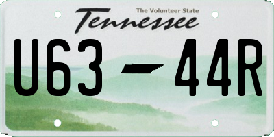 TN license plate U6344R
