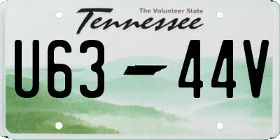 TN license plate U6344V