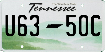 TN license plate U6350C