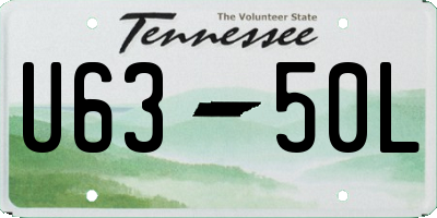 TN license plate U6350L
