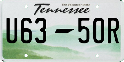 TN license plate U6350R