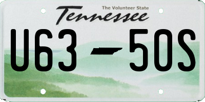 TN license plate U6350S