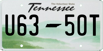 TN license plate U6350T