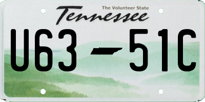 TN license plate U6351C