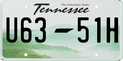 TN license plate U6351H