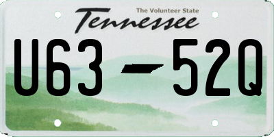 TN license plate U6352Q