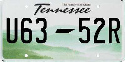 TN license plate U6352R