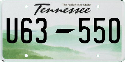 TN license plate U6355O