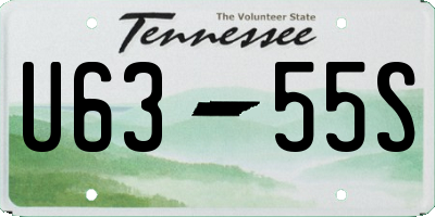 TN license plate U6355S