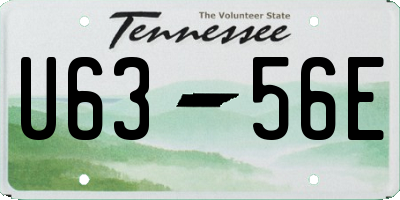 TN license plate U6356E
