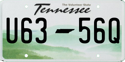TN license plate U6356Q