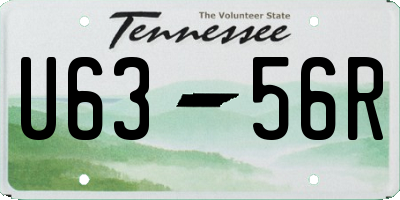 TN license plate U6356R