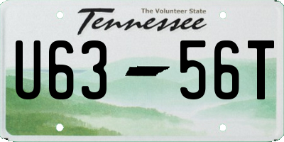 TN license plate U6356T