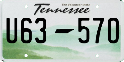 TN license plate U6357O