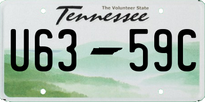 TN license plate U6359C