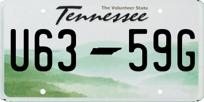 TN license plate U6359G