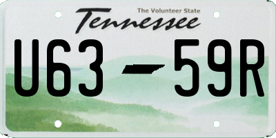 TN license plate U6359R