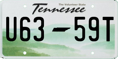 TN license plate U6359T