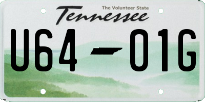 TN license plate U6401G