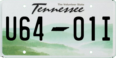 TN license plate U6401I
