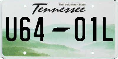 TN license plate U6401L