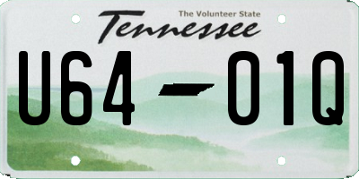 TN license plate U6401Q