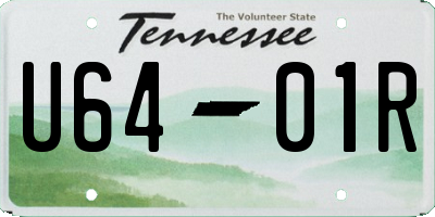 TN license plate U6401R