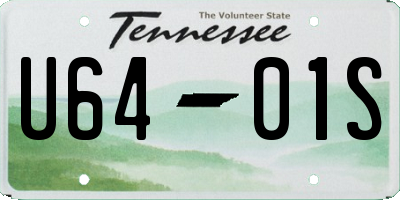 TN license plate U6401S