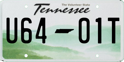 TN license plate U6401T