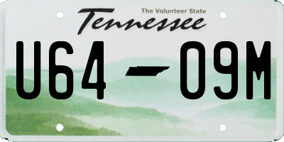 TN license plate U6409M