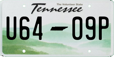 TN license plate U6409P
