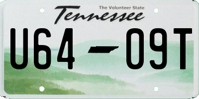 TN license plate U6409T