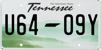 TN license plate U6409Y
