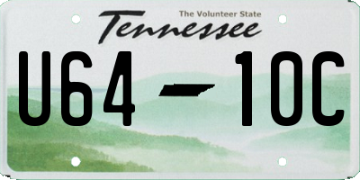 TN license plate U6410C