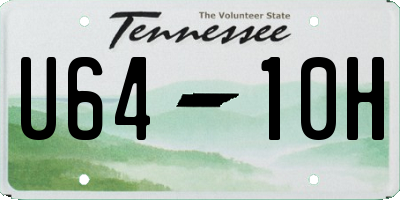 TN license plate U6410H