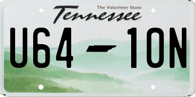 TN license plate U6410N