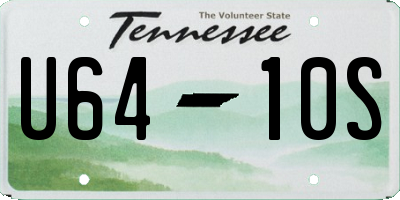 TN license plate U6410S