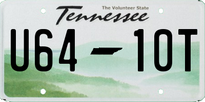 TN license plate U6410T