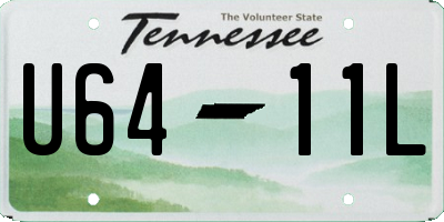 TN license plate U6411L