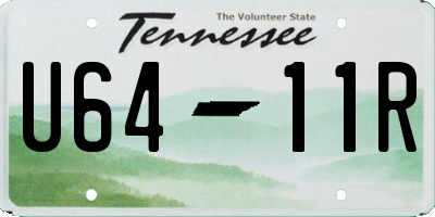 TN license plate U6411R