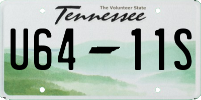 TN license plate U6411S