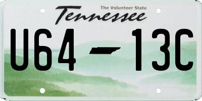 TN license plate U6413C