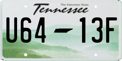 TN license plate U6413F