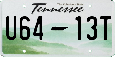 TN license plate U6413T